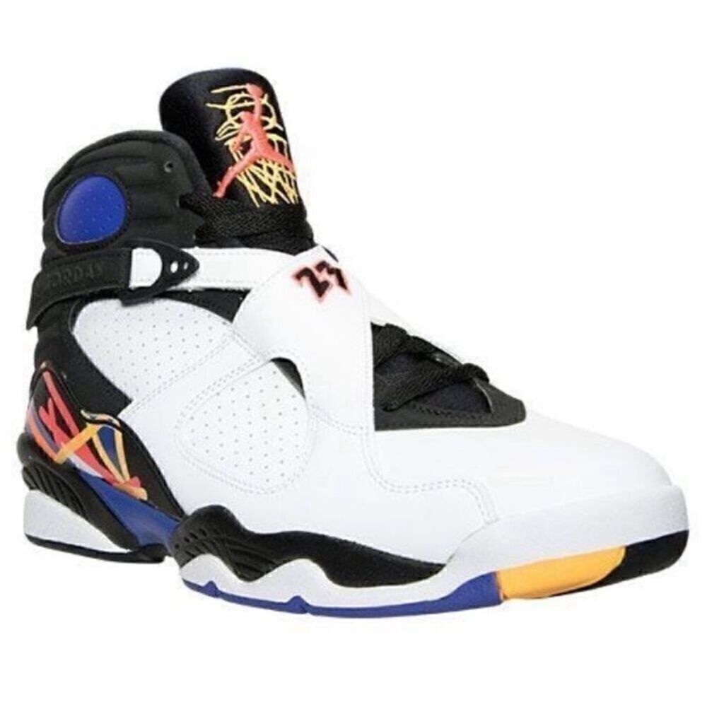 Nike Mens 8.5 Air Jordan Retro Three Peat Sneaker Multicolor Athletic Streetwear